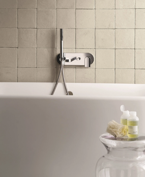 MARE - Wall-mounted bathtub mixer with hand shower by Fantini Rubinetti - view 3